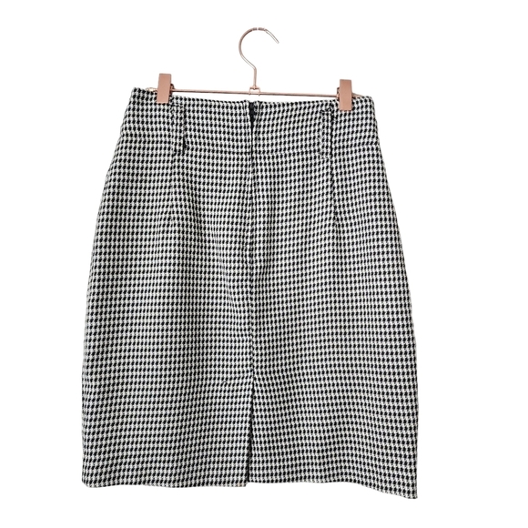 BY CHOICE x VINTAGE 90’s houndstooth mini skirt black white‎ 9 - Picture 2 of 9